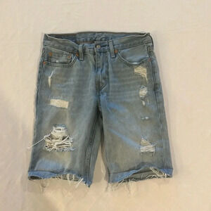 Levi’s‎ men’s 511 jean denim shorts size 30 distressed excellent used condition